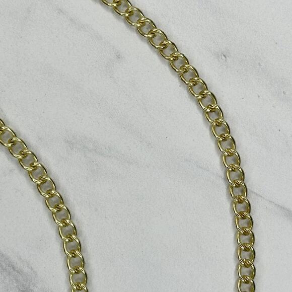 Gold Tone Chain Purse Strap 49" Crossbody Bag Replacement ✨ - Picture 5 of 12